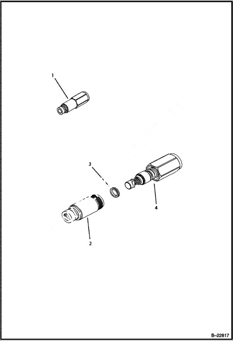 Схема запчастей Bobcat B250 - HYDRAULIC CIRCUITRY (Loading Arm) HYDRAULIC SYSTEM