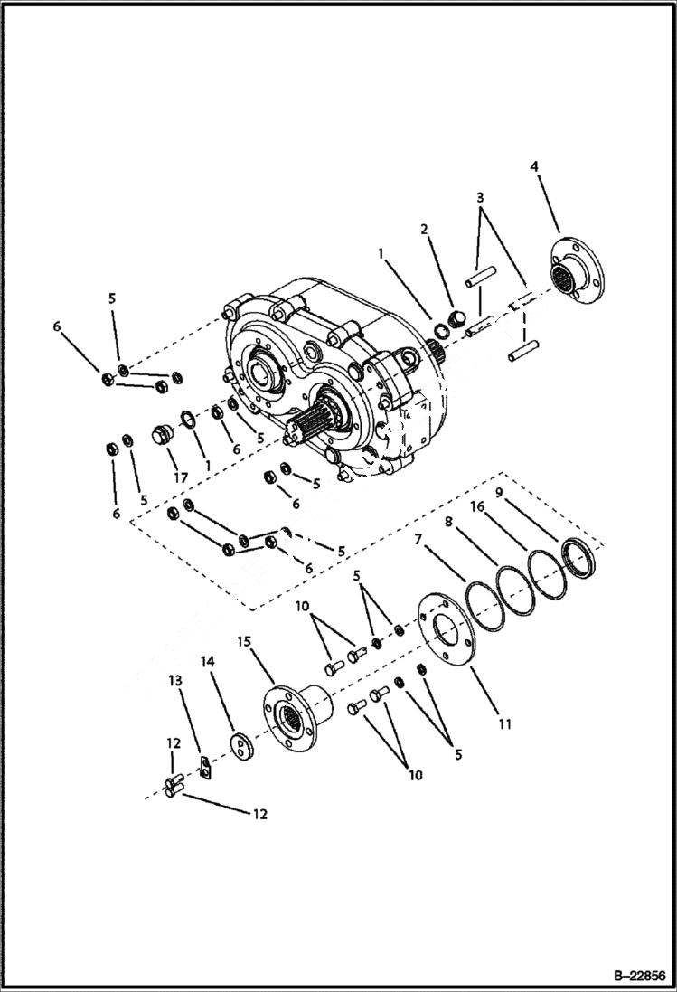 Схема запчастей Bobcat B250 - AXLES AXLES & WHEELS