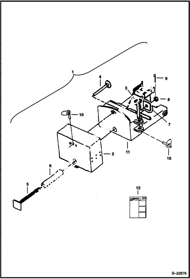 Схема запчастей Bobcat V-BLADE - V-BLADE (Float Kit) (72) (84) (96) (108) Loader