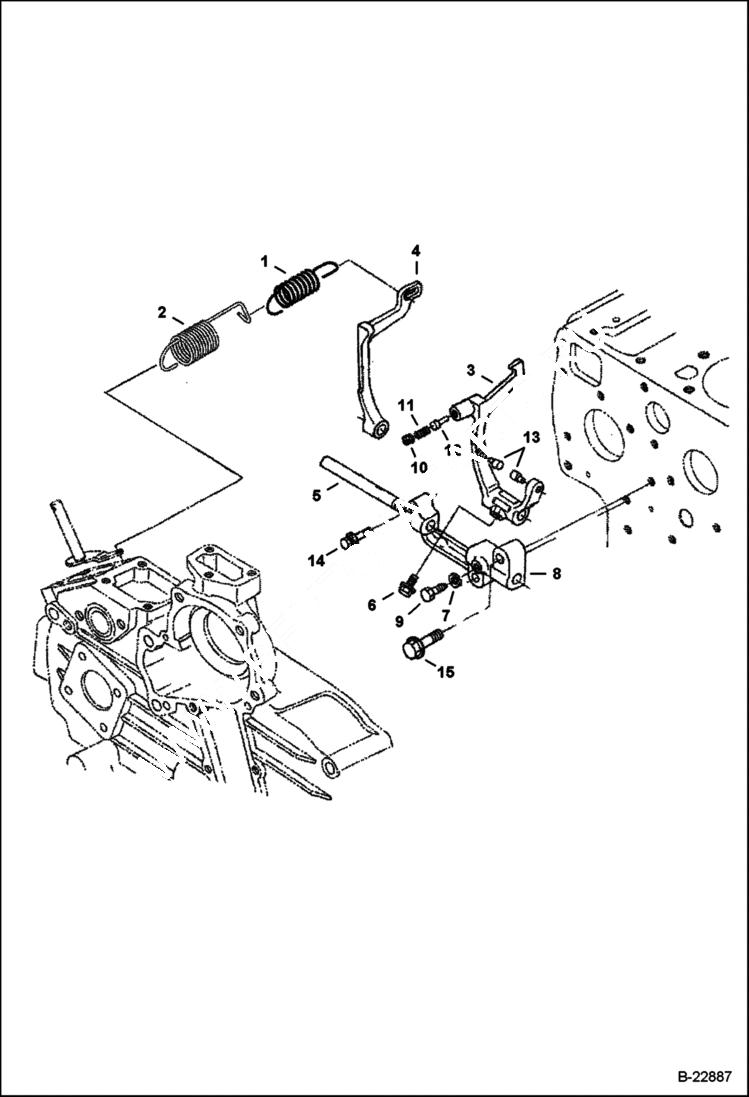 Схема запчастей Bobcat 325 - GOVERNOR POWER UNIT