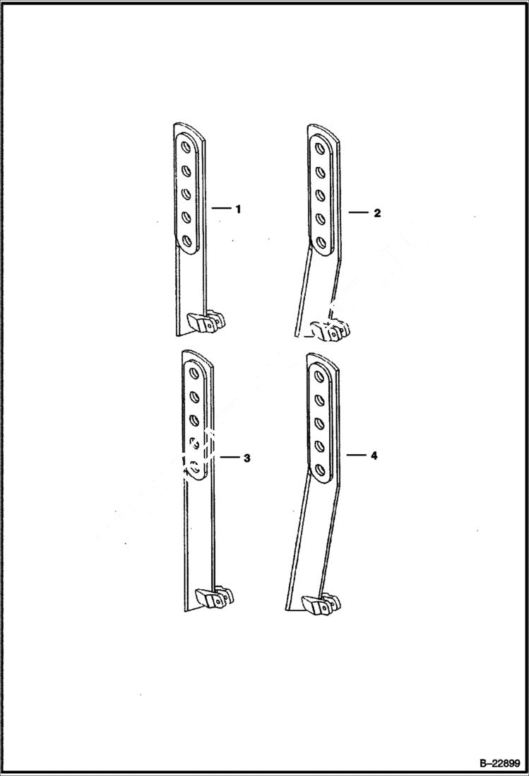Схема запчастей Bobcat VIBRATORY PLOW - VIBRATORY PLOW - VP12 Blades Loader