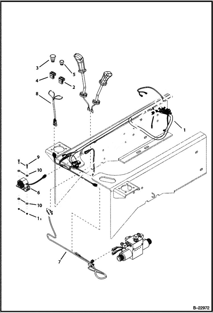 Схема запчастей Bobcat B100 - ELECTRICAL CIRCUITRY ELECTRICAL SYSTEM