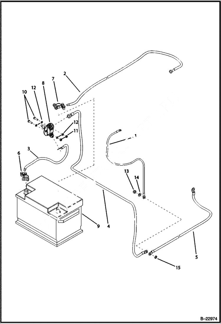 Схема запчастей Bobcat B100 - ELECTRICAL ELECTRICAL SYSTEM