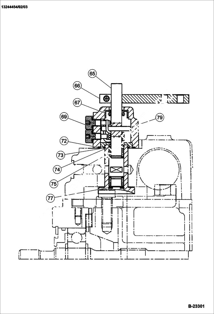 Схема запчастей Bobcat BCA12 - PROPULSION PUMP (Internal Breakdown) POWER UNIT