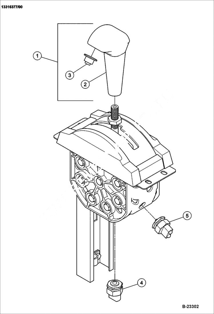 Схема запчастей Bobcat BCA12 - F-STOP-R CONTROL (Internal Breakdown) CONSOLE