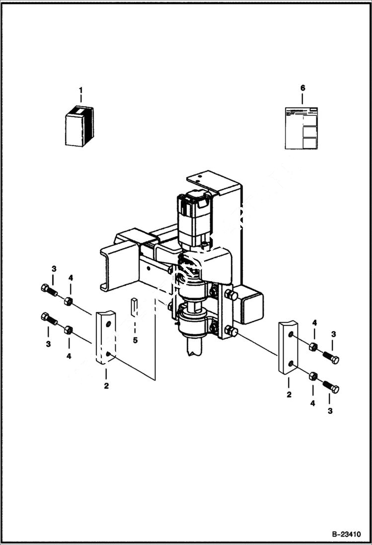 Схема запчастей Bobcat BRUSH SAW - BRUSH SAW (Bearing Block Kit) (0055) (A13P) Loader