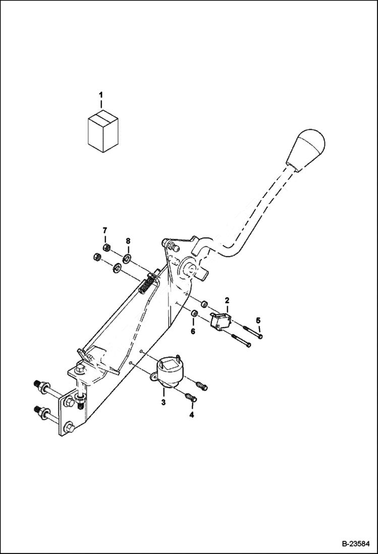 Схема запчастей Bobcat 2200 - REVERSE BUZZER KIT ACCESSORIES & OPTIONS