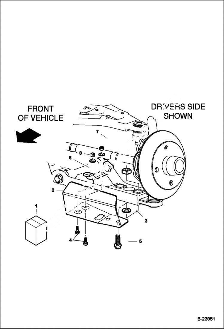 Схема запчастей Bobcat 2200 - CV BOOT GUARD KIT ACCESSORIES & OPTIONS