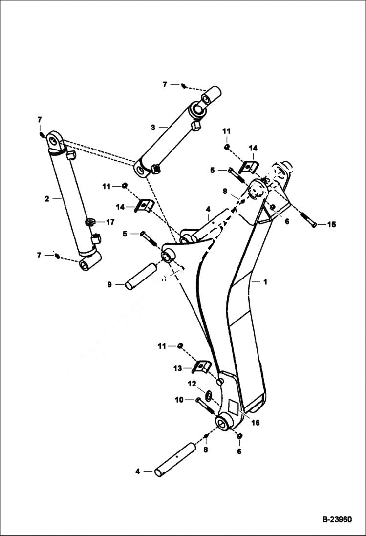 Схема запчастей Bobcat BACKHOE - BACKHOE 7TB (Boom) BACKHOE