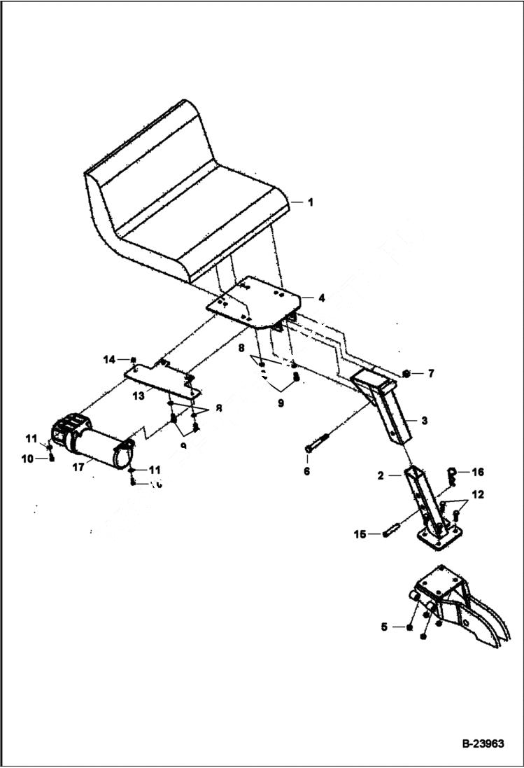 Схема запчастей Bobcat BACKHOE - BACKHOE 7TB (Seat) BACKHOE