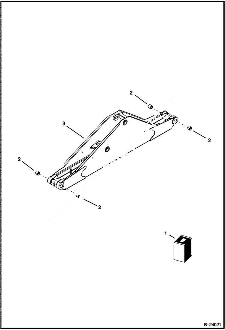 Схема запчастей Bobcat B100 - BOOM WORK EQUIPMENT