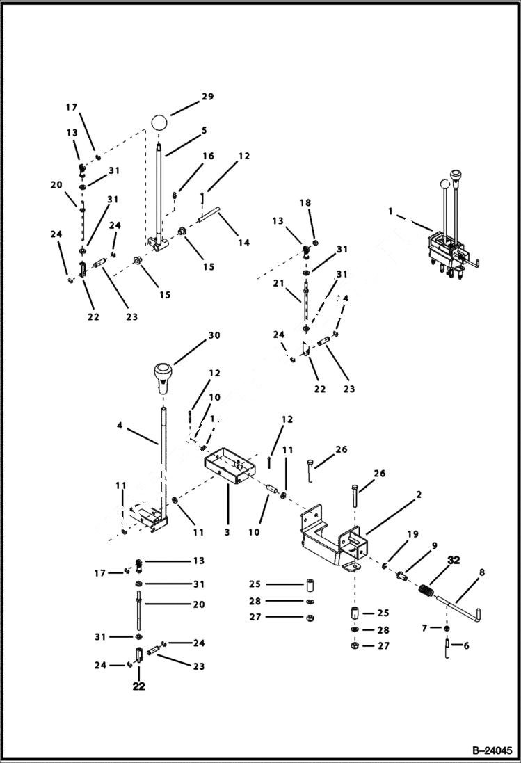 Схема запчастей Bobcat BL475 - CONTROLS Loader CONTROLS