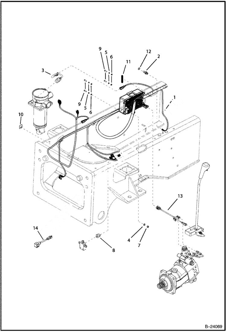 Схема запчастей Bobcat BL370 - ELECTRICAL CIRCUITRY ELECTRICAL SYSTEM