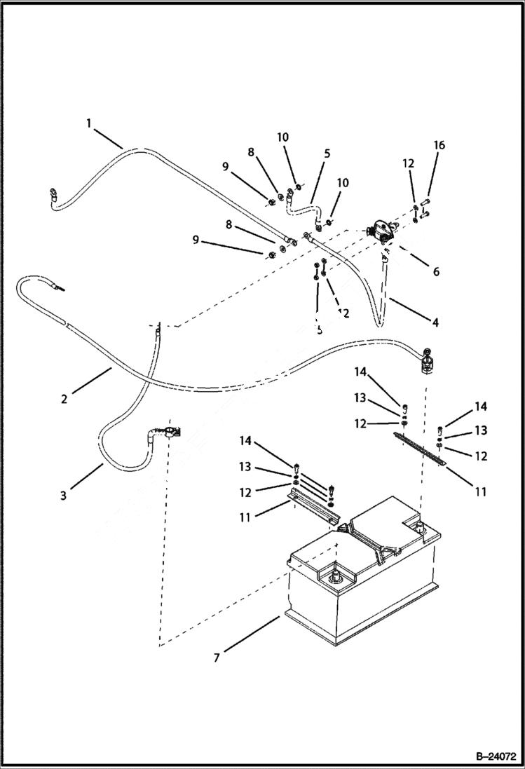 Схема запчастей Bobcat BL370 - ELECTRICAL CIRCUITRY ELECTRICAL SYSTEM