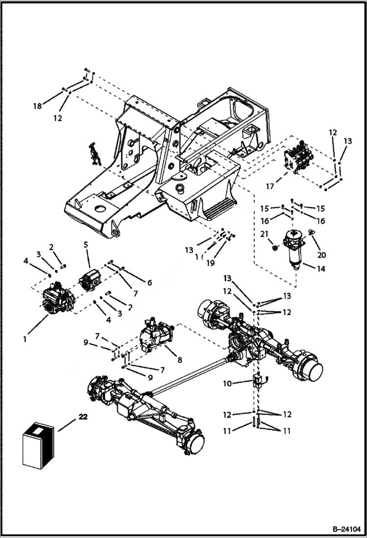 Схема запчастей Bobcat BL370 - HYDRAULIC CIRCUITRY (Frame) HYDRAULIC SYSTEM