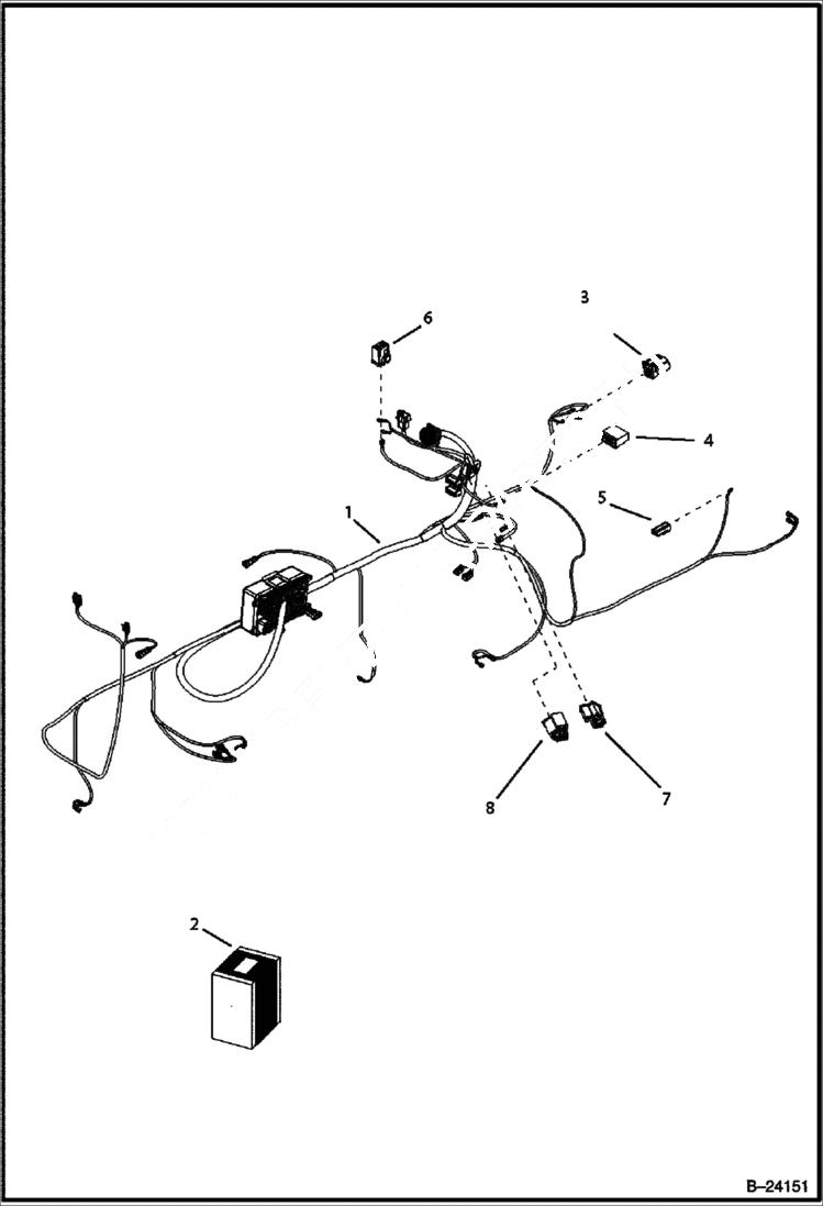 Схема запчастей Bobcat BL370 - ELECTRICAL CIRCUITRY ELECTRICAL SYSTEM