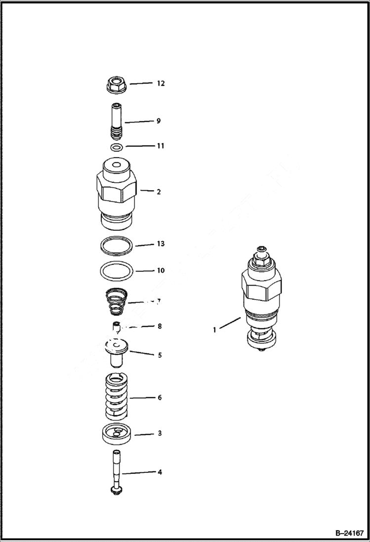 Схема запчастей Bobcat BL370 - HYDRAULIC CIRCUITRY (Axial Pump) HYDRAULIC SYSTEM