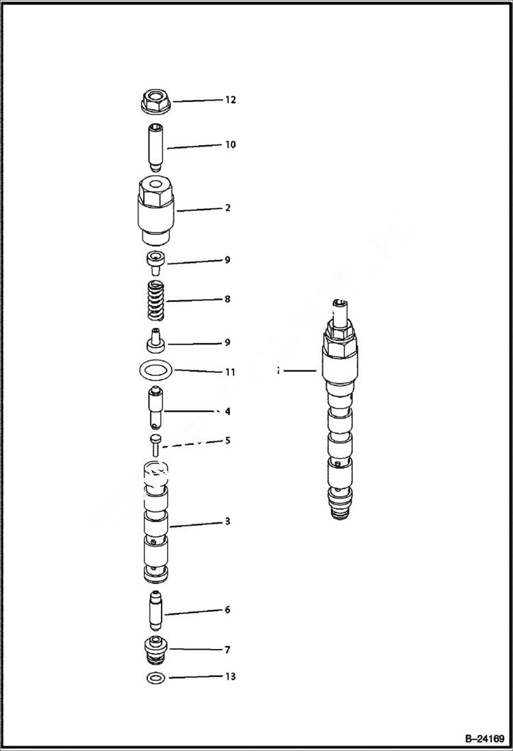 Схема запчастей Bobcat B300 - HYDRAULIC CIRCUITRY Axial Pump HYDRAULIC SYSTEM