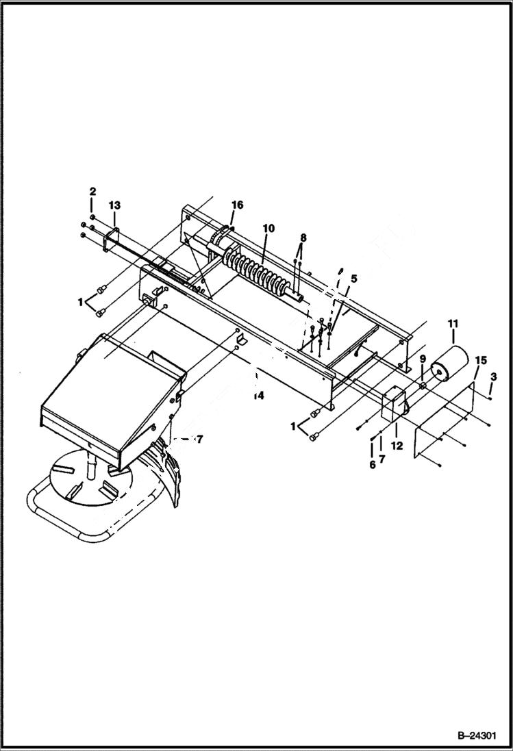 Схема запчастей Bobcat SPREADER - SAND SPREADER (Auger Drive) (0066) Loader