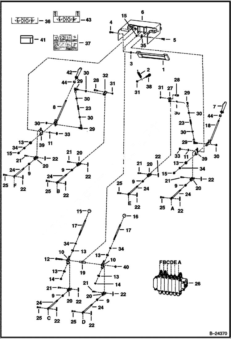 Схема запчастей Bobcat BACKHOE - CONTROLS 730SH 730SH BACKHOE