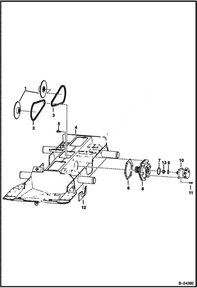 Схема запчастей Bobcat 700s - DRIVE TRAIN DRIVE TRAIN