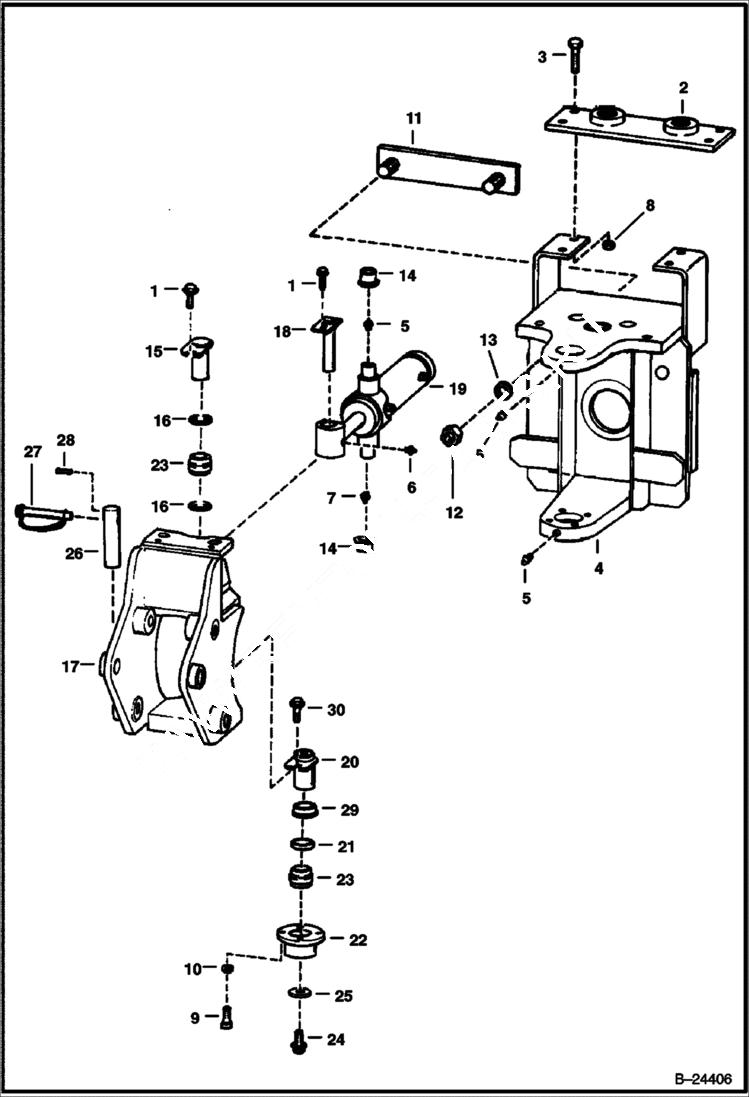 Схема запчастей Bobcat BACKHOE - SLIDE-SWING FRAME 928S 928S BACKHOE