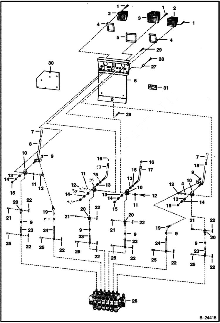 Схема запчастей Bobcat BACKHOE - CONTROLS 937S 937S BACKHOE