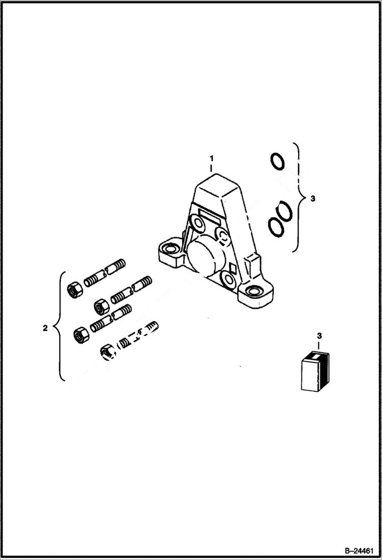 Схема запчастей Bobcat 435 - CONTROL VALVE (Outlet Section) HYDRAULIC/HYDROSTATIC SYSTEM