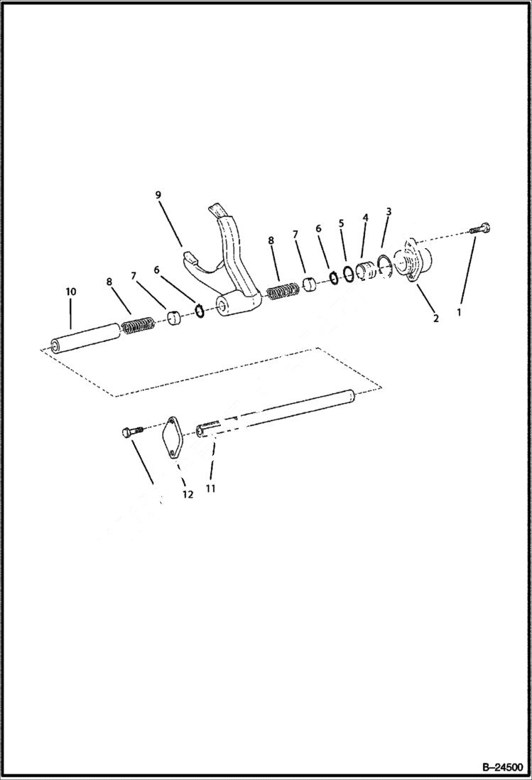 Схема запчастей Bobcat BL375 - REAR AXLE AXLES