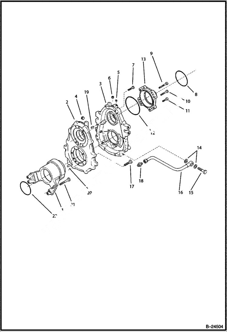 Схема запчастей Bobcat BL370 - REAR AXLE AXLES