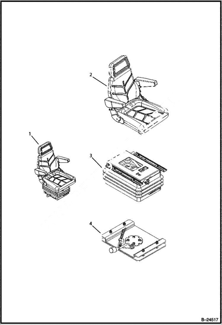 Схема запчастей Bobcat BL570 - SEAT CAB