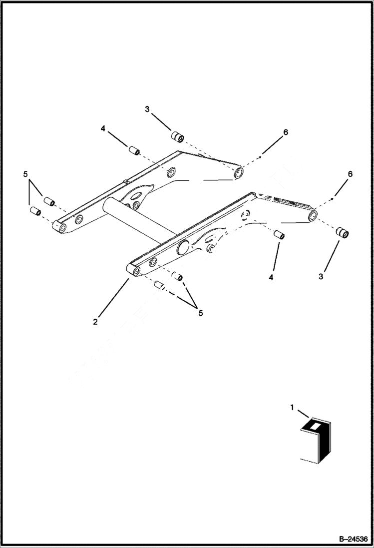 Схема запчастей Bobcat BL570 - LOADING ARMS WORK EQUIPMENT