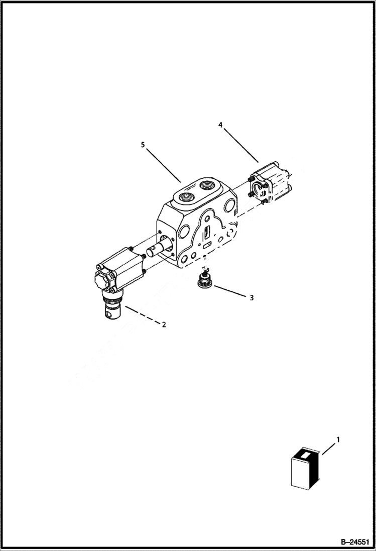 Схема запчастей Bobcat BL570 - HYDRAULIC CIRCUITRY Rear Distributor - Stabilizer Backhoe HYDRAULIC SYSTEM