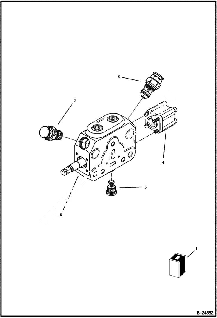 Схема запчастей Bobcat BL570 - HYDRAULIC CIRCUITRY Rear Distributor - Boom Backhoe HYDRAULIC SYSTEM