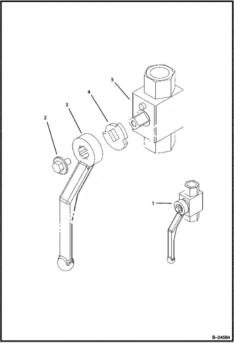 Схема запчастей Bobcat BL570 - HYDRAULIC CIRCUITRY Valve HYDRAULIC SYSTEM