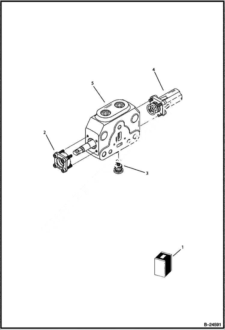 Схема запчастей Bobcat BL570 - HYDRAULIC CIRCUITRY Front Distributor HYDRAULIC SYSTEM