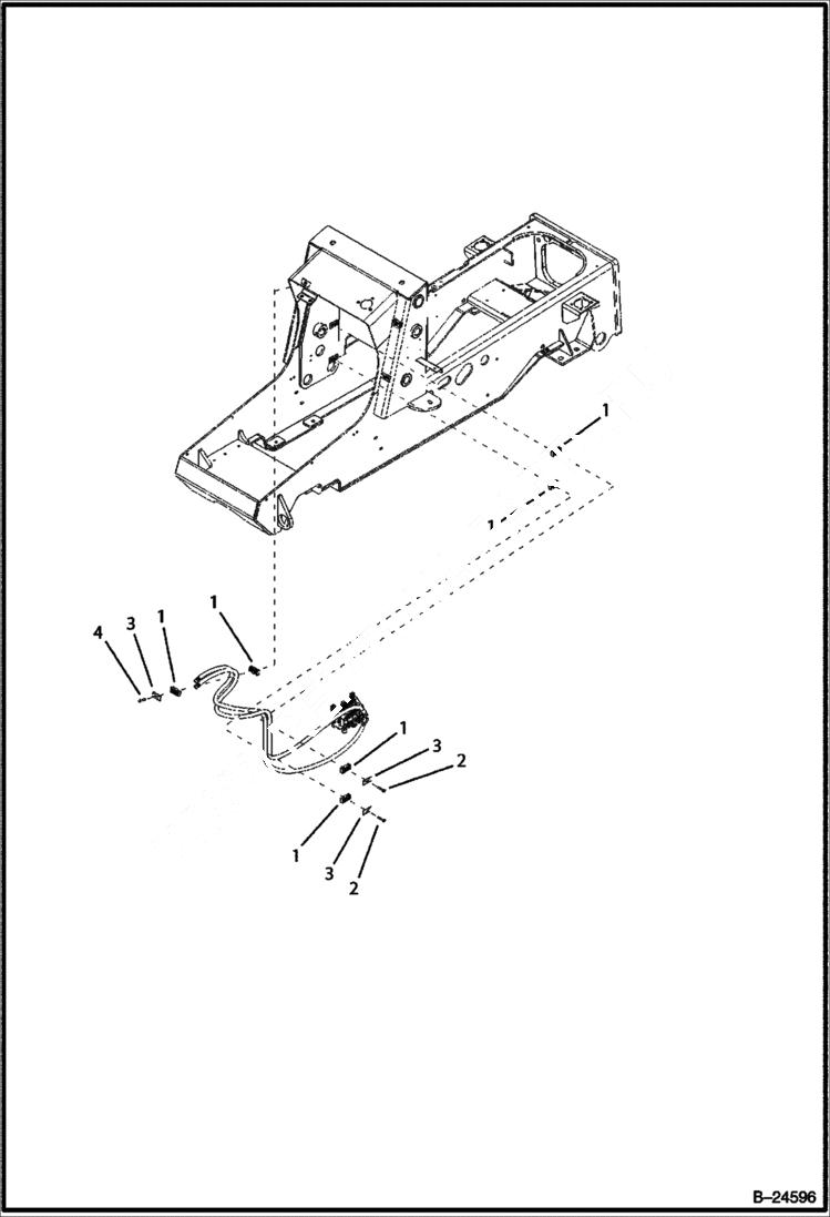 Схема запчастей Bobcat BL570 - HYDRAULIC CIRCUITRY Frame HYDRAULIC SYSTEM