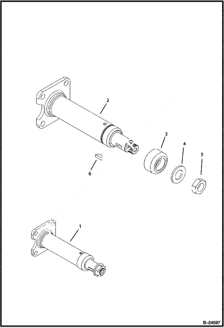 Схема запчастей Bobcat BL570 - HYDRAULIC CIRCUITRY Steering Column HYDRAULIC SYSTEM