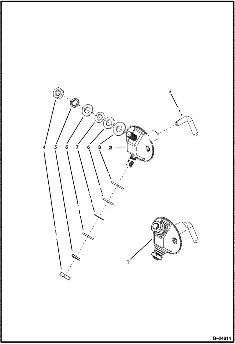 Схема запчастей Bobcat BL570 - ELECTRICAL CIRCUITRY Battery Disconnector ELECTRICAL SYSTEM