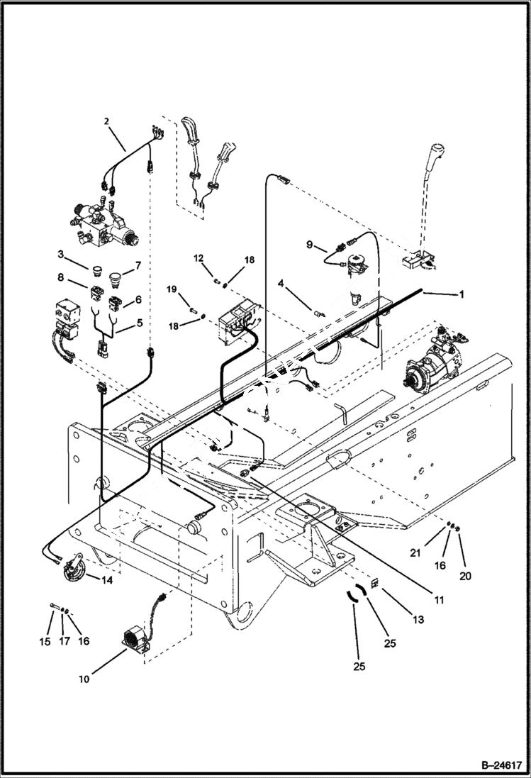 Схема запчастей Bobcat BL570 - ELECTRICAL CIRCUITRY ELECTRICAL SYSTEM