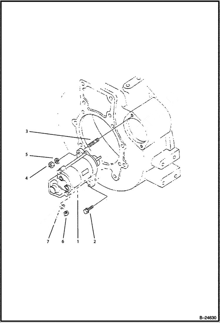 Схема запчастей Bobcat BL570 - STARTER POWER UNIT