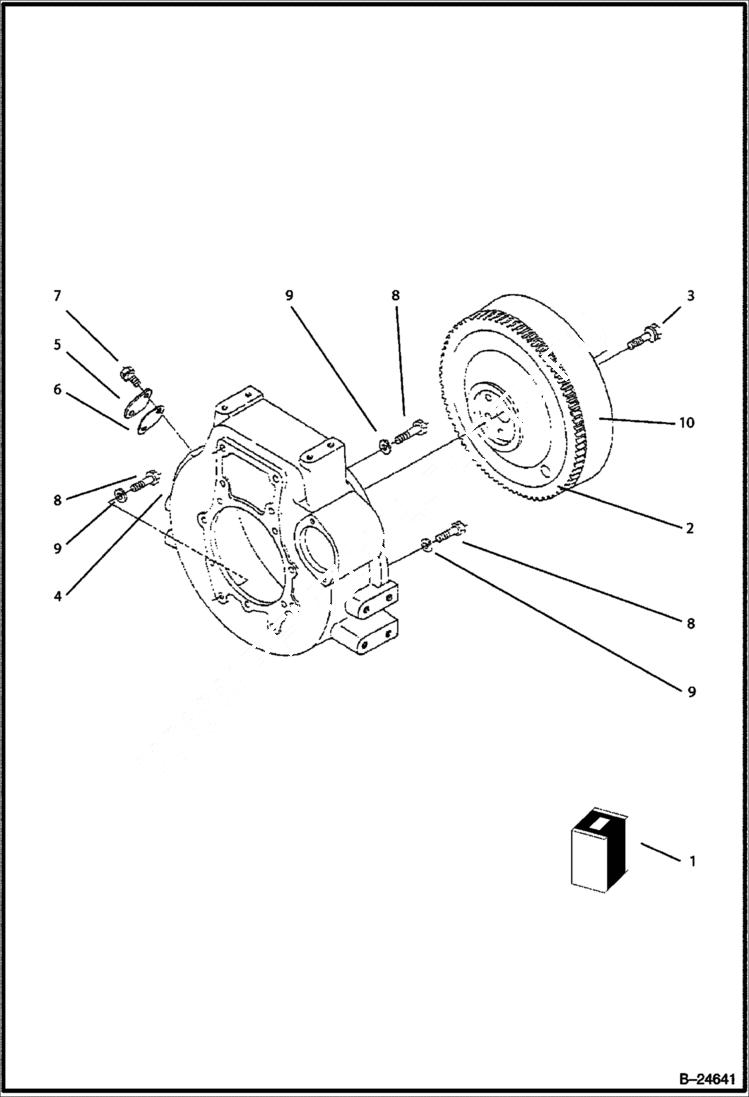 Схема запчастей Bobcat BL570 - FLYWHEEL POWER UNIT