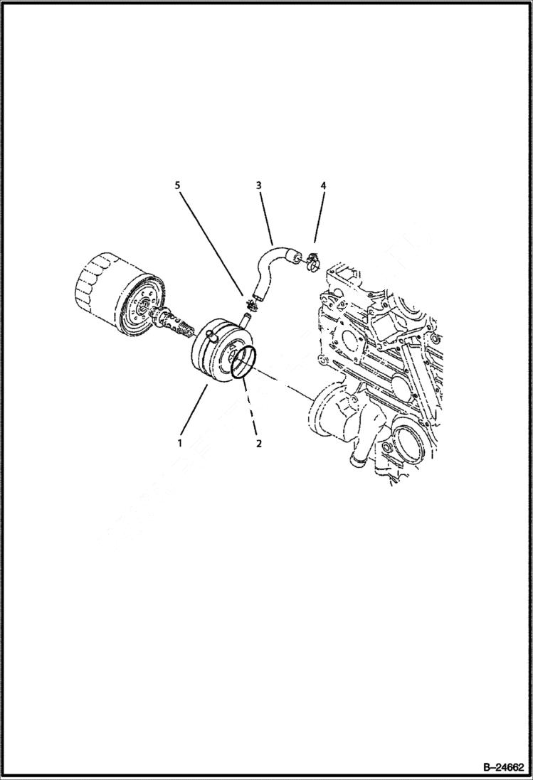 Схема запчастей Bobcat BL570 - OIL COOLER POWER UNIT