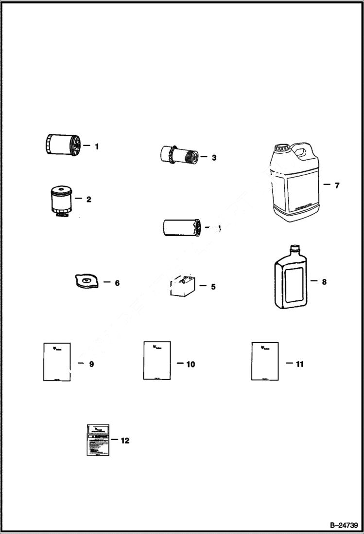 Схема запчастей Bobcat 300s - MAINTENANCE ITEMS 313 MAINTENANCE ITEMS