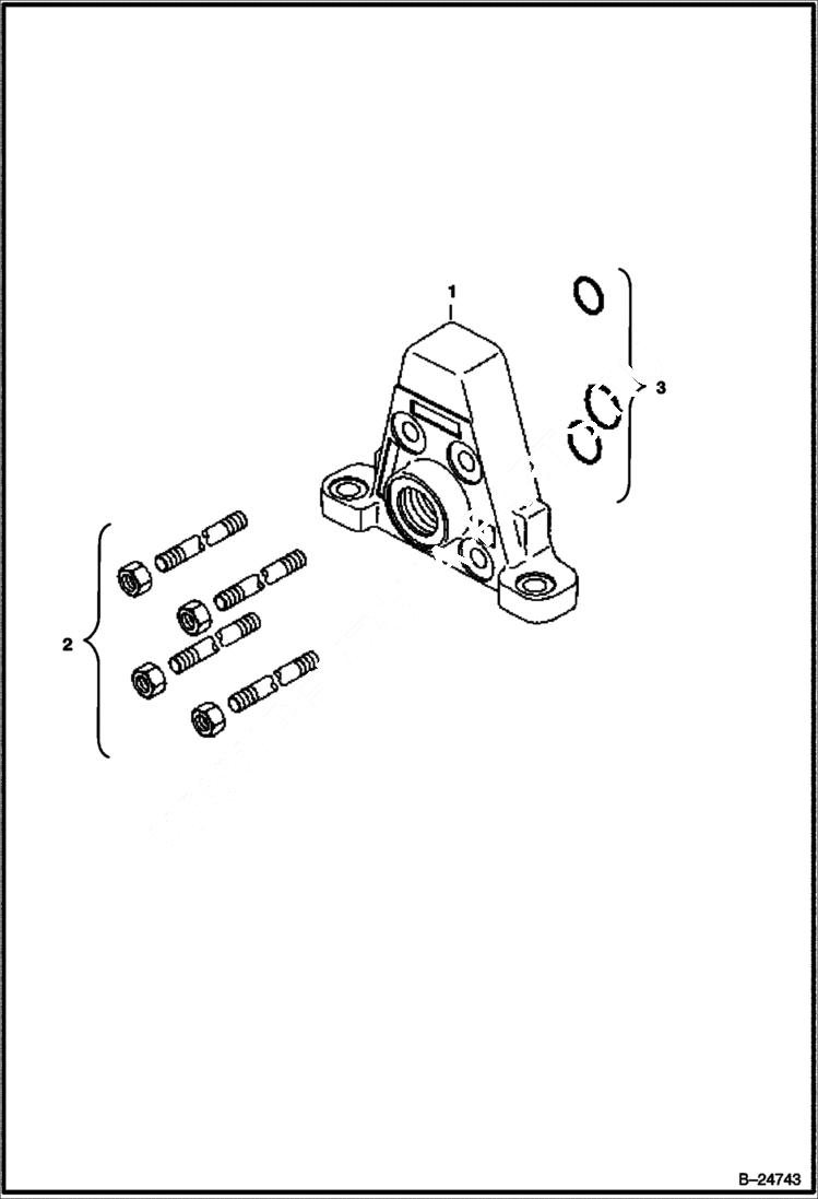 Схема запчастей Bobcat 435 - VALVE SECTION (Outlet) HYDRAULIC SYSTEM