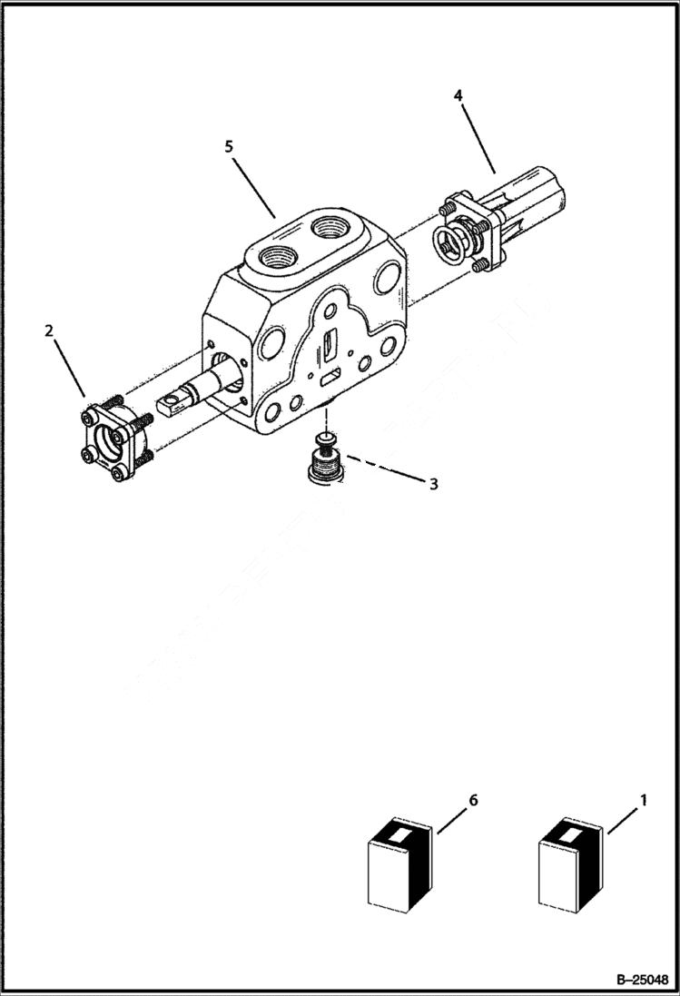 Схема запчастей Bobcat BL370 - HYDRAULIC CIRCUITRY (Loader Control Valve) HYDRAULIC SYSTEM