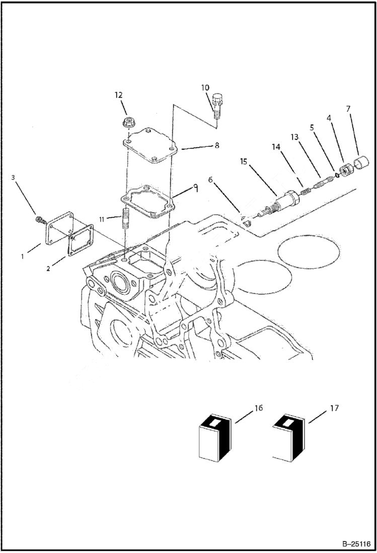 Схема запчастей Bobcat B300 - IDLE APPARATUS Tier II 5731 11001 & Above POWER UNIT