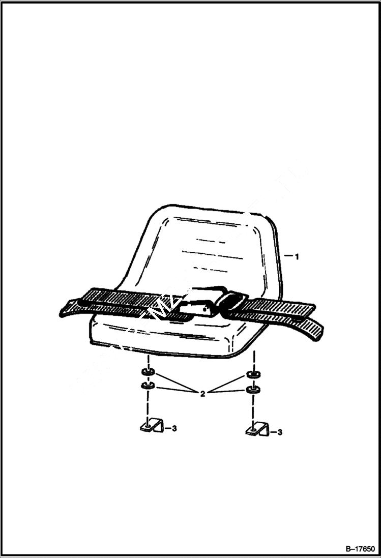 Схема запчастей Bobcat 400s - SEAT & SEAT BAR (S/N 5618 11001 & Above, 5619 11001 & Above) (S/N 5150 11001-13252, 5151 11001- ) MAIN FRAME