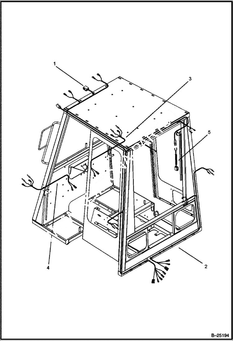Схема запчастей Bobcat BL275 - CAB Harness CAB