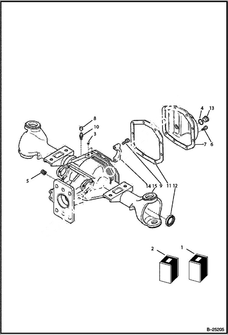 Схема запчастей Bobcat BL275 - REAR AXLE AXLES